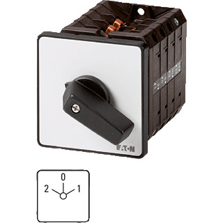 Eaton Poolomschakelaar 2 toerentallen 3P ie=25a FS 2-0-1 45GR. 88x88mm,