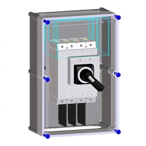 Eaton Schakelkast met NZM3 200-400a 4P