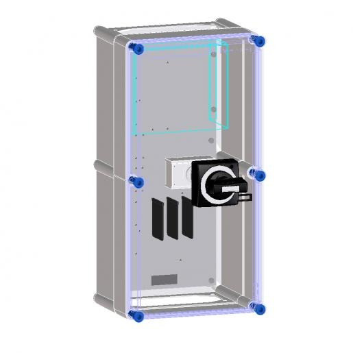 Eaton Schakelkast voorbereid voor 1 NZM1 MCCB 4P