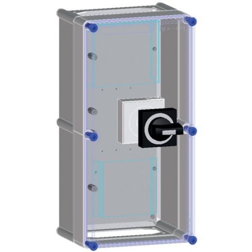 Eaton Schakelkast voorbereid voor 1 NZM2 MCCB 3P