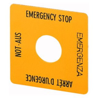 Eaton Schild nood-uit geel blanco geel