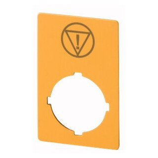 Eaton Schild nood-uit geel HXB = 50x33 MM symbool iec60417-5638