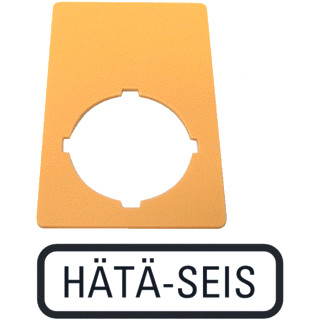 Eaton Schild nood-uit geel hxb=50x33mm HÄTÄ-seis