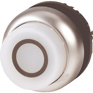 Eaton Signaaldrukknop hoog wit 0 terugverend