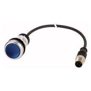 Eaton Signaaldrukknop RMQ compact blauw vlak terugverend 1no/0NC m12a-