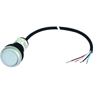 Eaton Signaaldrukknop RMQ compact wit vlak terugverend 1no/0NC open ei