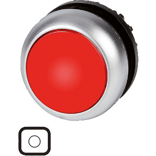 Eaton Signaaldrukknop vlak rood 0 terugverend