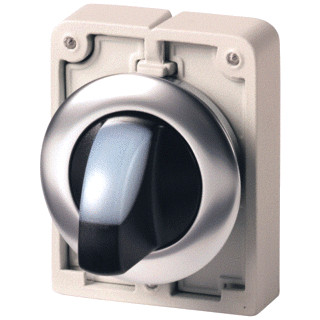 Eaton Signaalkeuzeschakelaar 30MM RVS vlak wit 3 standen vast