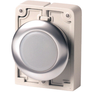 Eaton Signaallamp 30MM RVS vlak wit