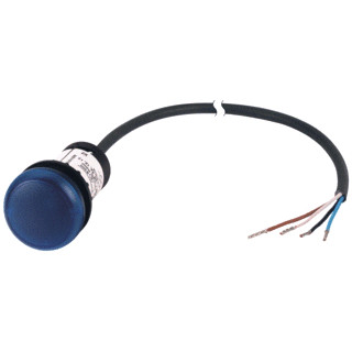 Eaton Signaallamp RMQ compact blauw vlak 0no/0NC open einde kabel zwar