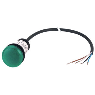 Eaton Signaallamp RMQ compact groen vlak 0no/0NC open einde kabel zwar