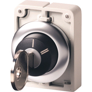 Eaton Sleutelschakelaar 30MM vlak 2 standen vast