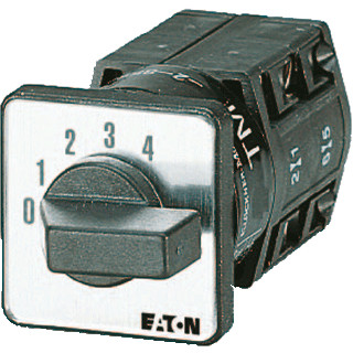 Eaton Stappenschakelaar contacten: 4 10 A frontplaat: 0-4 30 ° 4 stappe