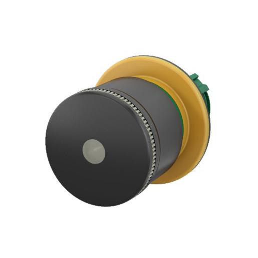 Eaton Stop-knop zwart 30MM trekontgrendeld verlicht 22,5 MM montagegat