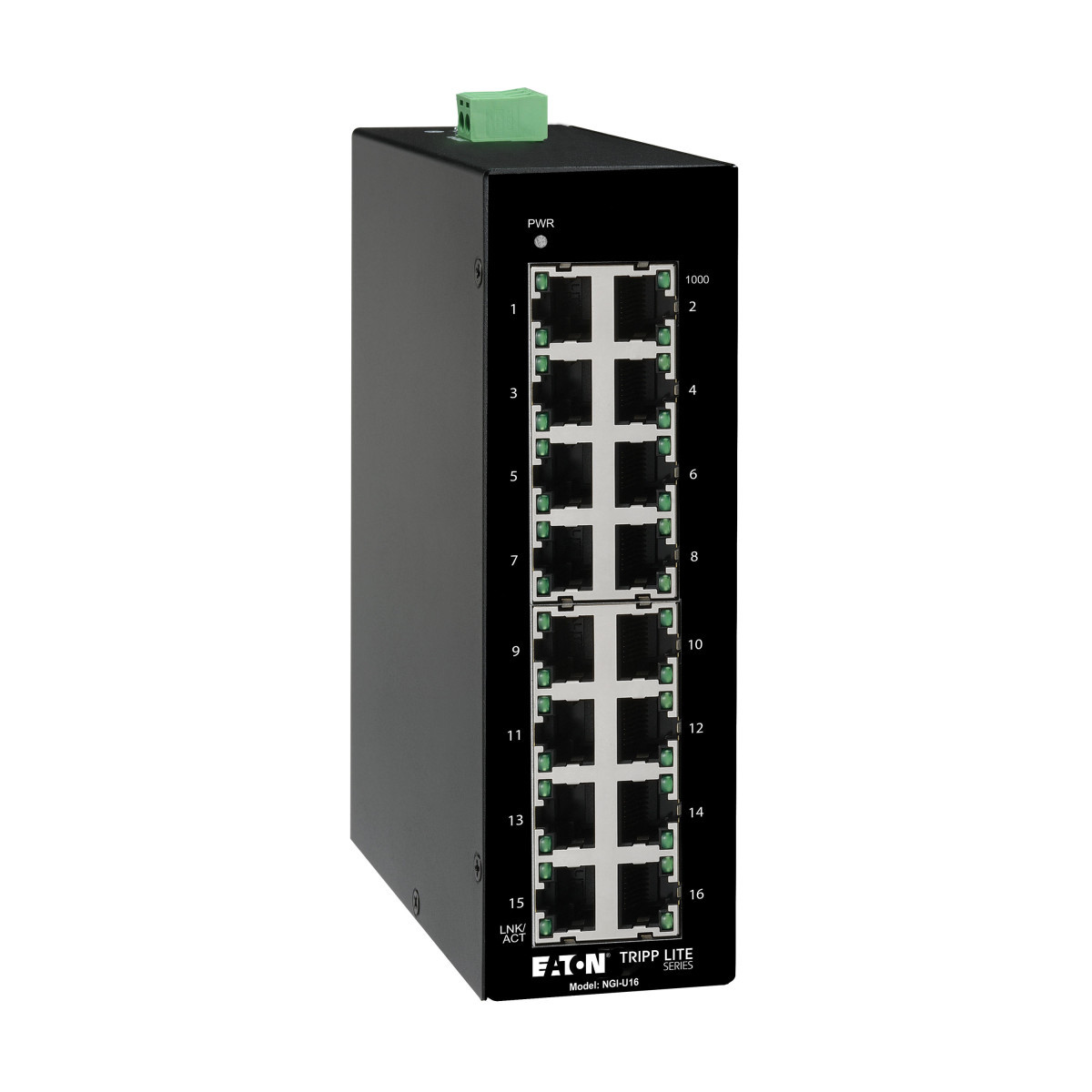 Eaton Tripp Lite 16-Port unmanaged industrial gigabit ethernet switch - 10/100/1000 MBP