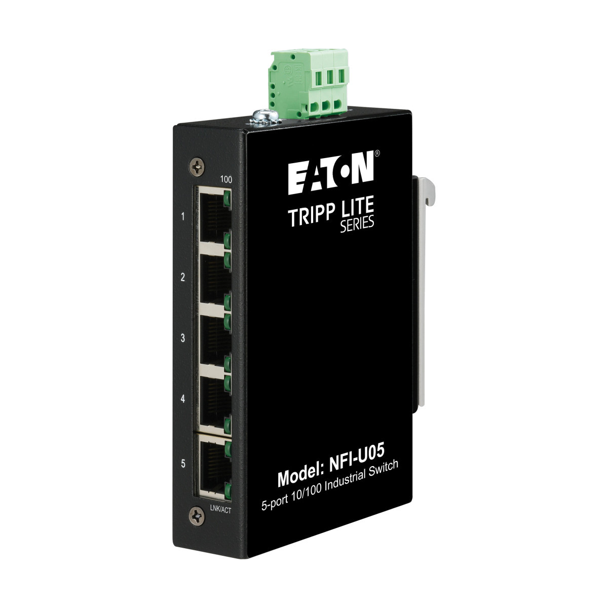 Eaton Tripp Lite 5-Port unmanaged industrial ethernet switch - 10/100 MBPS, ruggedized,