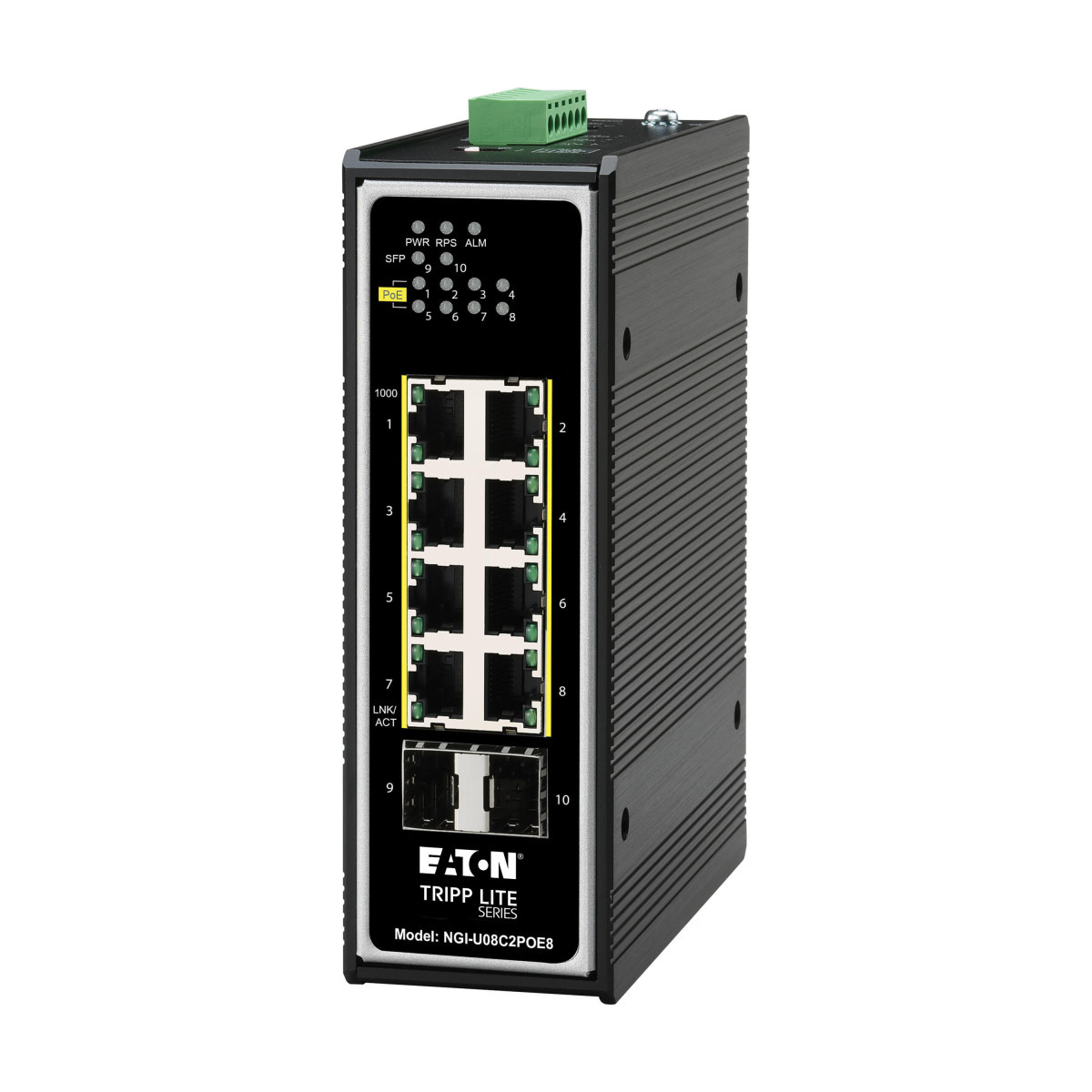 Eaton Tripp Lite 8-Port unmanaged industrial gigabit ethernet switch - 10/100/1000 MBPS