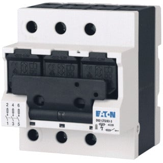 Eaton Veilighedenlastscheider D02 of D01 63a 3P 72MM ook voor 10x38 cilin