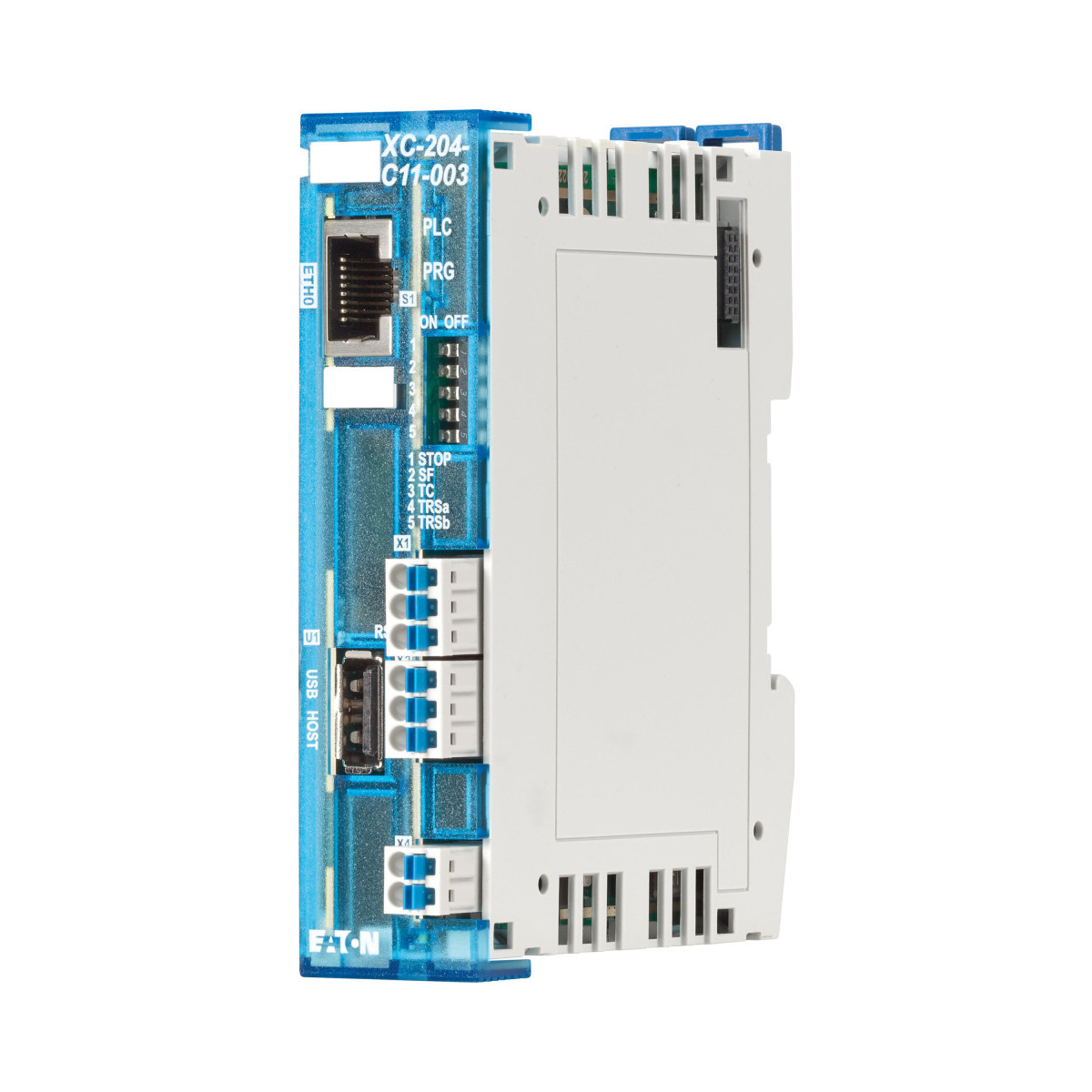 Eaton XC PLC, 1X eth 100mbit/S, 1X can, 1X RS485, modbusrtu, max. 16 XN modules