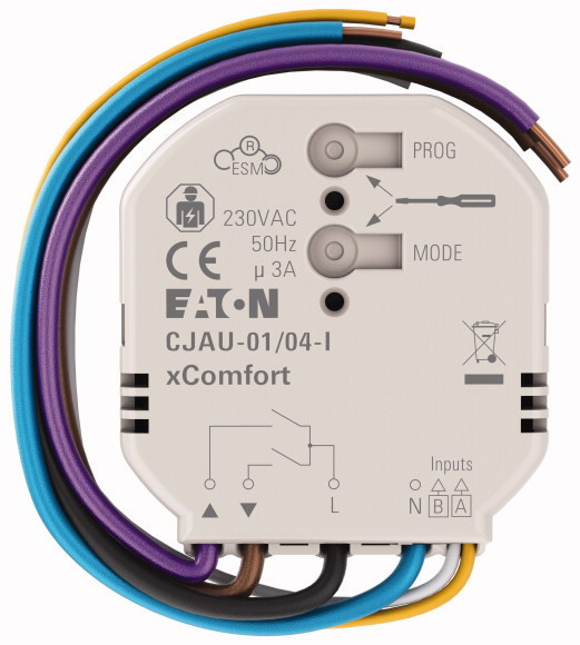Eaton xComfort Jaloezieactor Inbouw met lokale ingangen