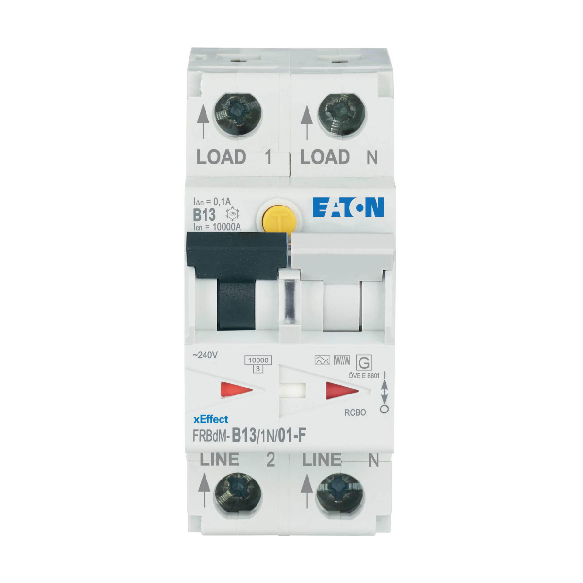 Eaton xEffect Dig. aardlekaut. (rcbo) FRBDM, 1P+N, 13a, B-kar., 100ma ...