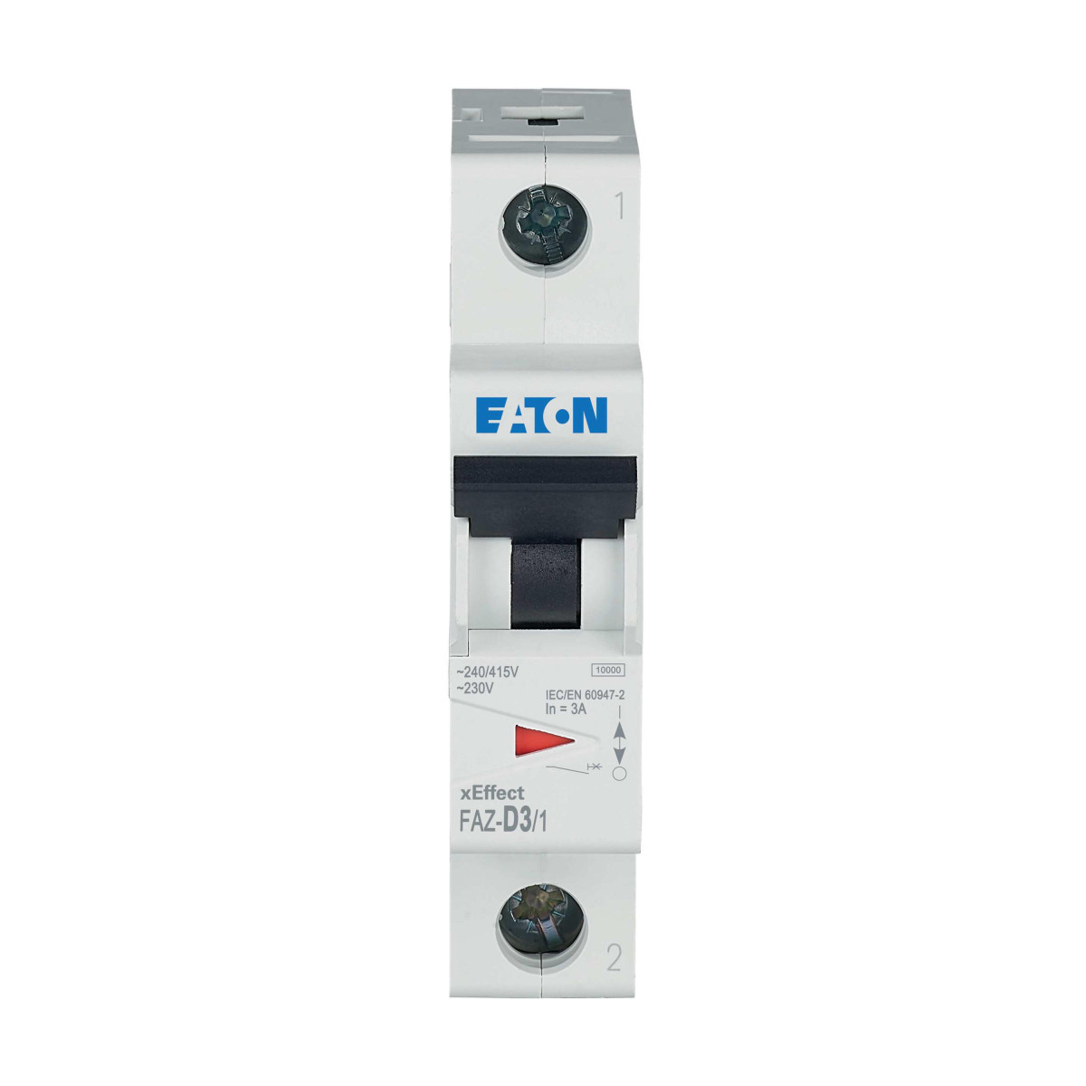 Eaton xEffect Installatie-Automaat (MCB) faz, 1P, 3a, D-curve, 15ka
