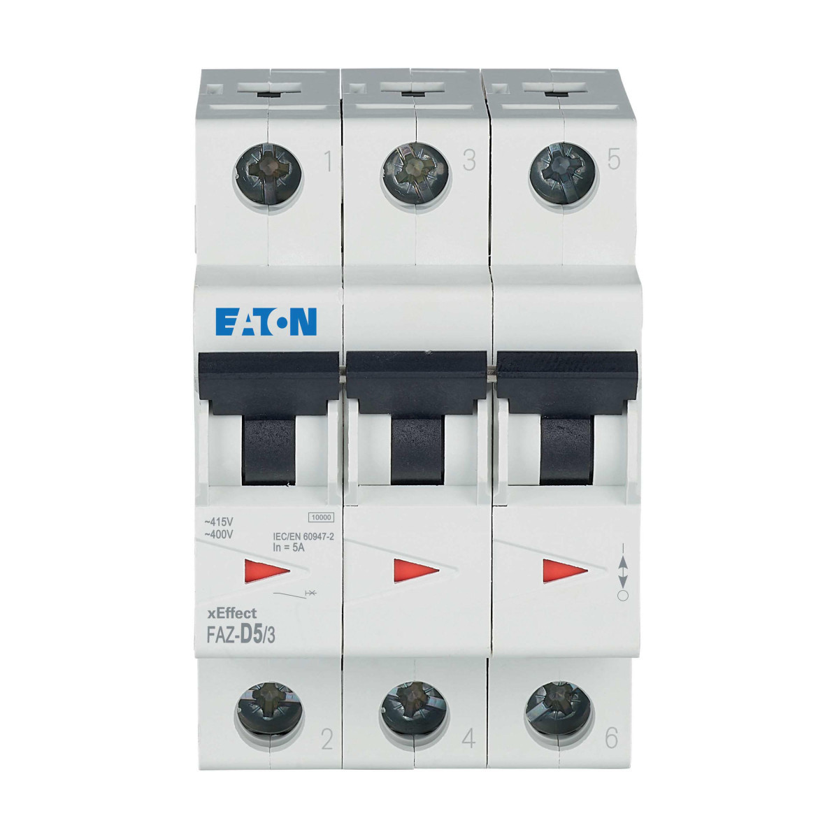 Eaton xEffect Installatie-Automaat (MCB) faz, 3P, 5a, D-curve, 15ka
