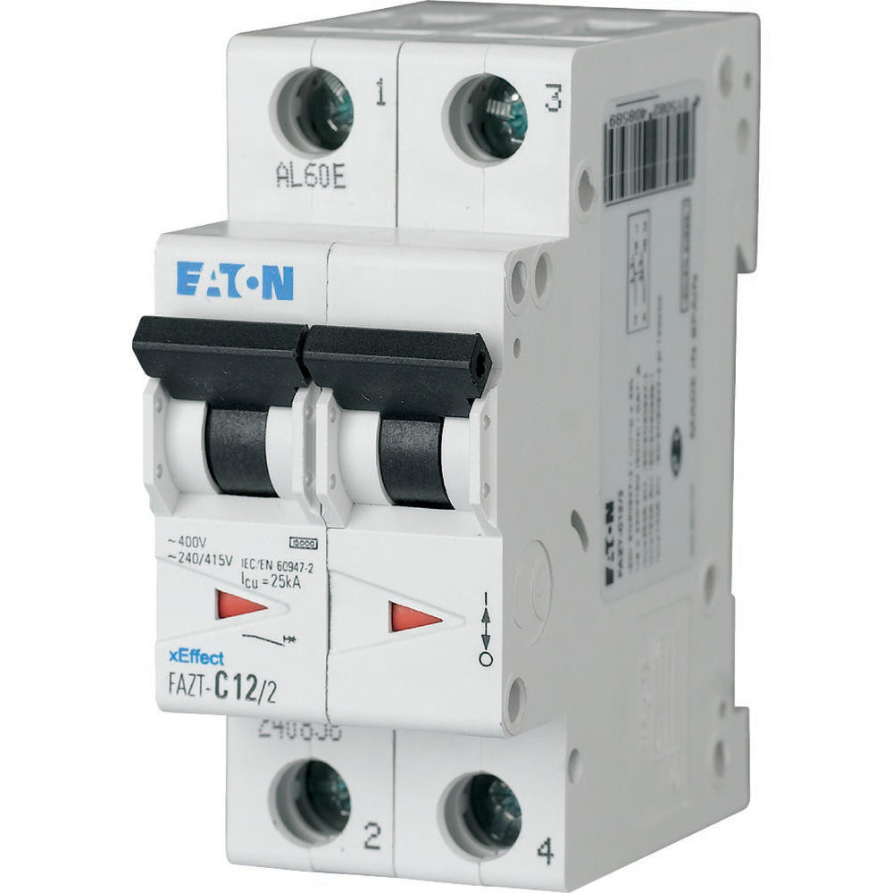 Eaton xEffect Installatie-Automaat (MCB) fazt, 2P, 15a, C-curve, 25ka