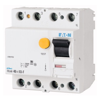 Eaton xEffect Aardlekschakelaar Digitaal (RCCB) FRCMM, 40a, 4P, 100ma, 10ka, G/F-TYP