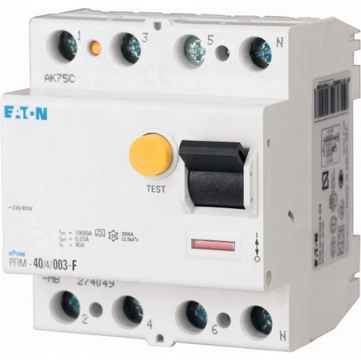 Eaton Xpole aardlekschakelaar 4P 63a 0.3a