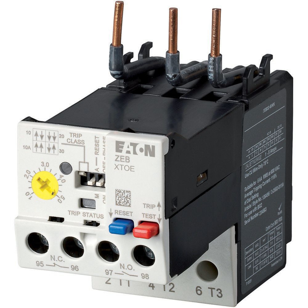 Eaton ZEB Electronisch Bev. relais zeb45 9-45a direct aanbouw, aardfoutherk.