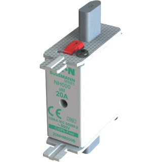 Eaton Bussmann low voltage smeltpatroon (mes) NH000 combikenmelder 20a