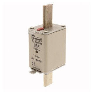 Eaton Hoge snelheid zekering smeltpatroon (mes) NH1 combikenmelder 63a