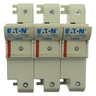 Eaton Zekeringhouder 125 A ac 690 V 22x58 MM 3P+N iec din-railmontag