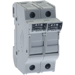 Eaton Zekeringhouder 30 A ac 600 V 10x38 MM CC 2P ul din-railmontag