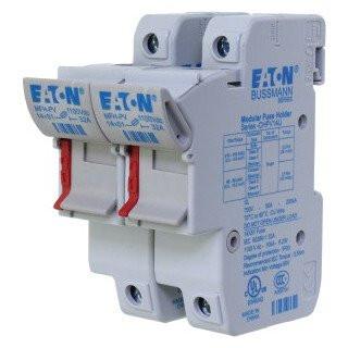 Eaton Zekeringhouder 50 A ac 690 V 14x51 MM 2P iec din-railmontage,