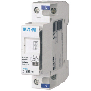 Eaton Zekeringscheider 1P+N 10x38 met melder
