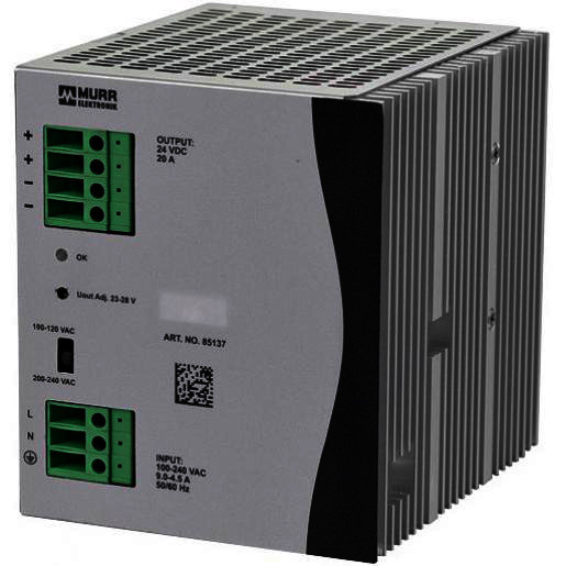 Murrelektronik Eco-rail-2 power supply 1-phase in: 90 ... 132 vac / 173 ?