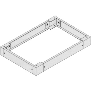 Nvent Hoffman sokkel RVS 100x600x400mm