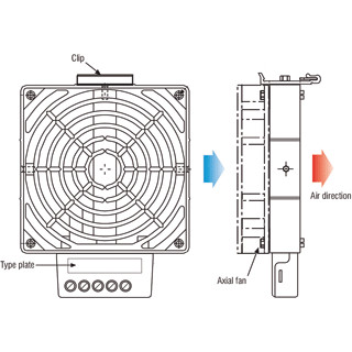 Nvent Hoffman ehv kastverwarming 400W ip20 47x120x152mm