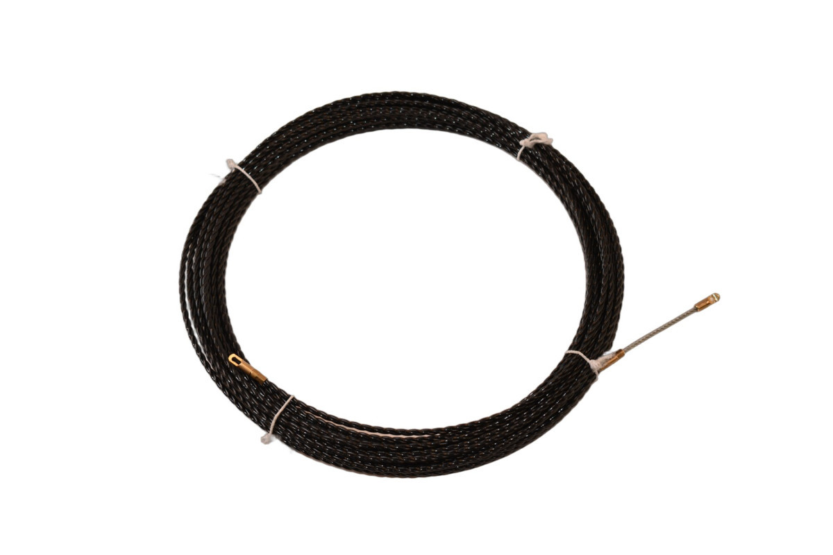 ELEMEC Trekveren Polyester trekveer Ø4,3MM, 10M + oog zoekv. M5 + oog kopje M5