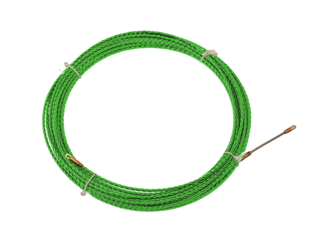 ELEMEC Trekveren Polyester trekveer Ø6MM, 100M + zoekv. M5 + oog kopje M5