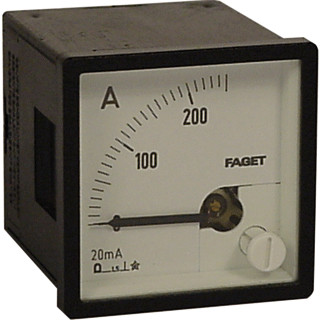 Eleq Analog amp meter type div48-E 20ma
