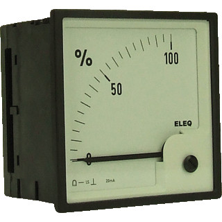 Eleq Analog amp meter type div96-E 20ma 100%