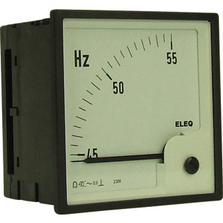 Eleq Analog freq. meter type wfiv96-E 55-65HZ 440V