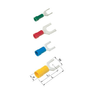 Elpress Vorkkabelschoenen geïsoleerd A 1553 G vorkkabelschoen rood 0,5-1,5MM2, M5