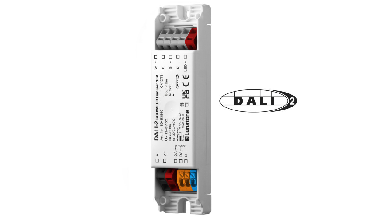 Elpro DALI RGBW Lunatone Dali RGBW led dimmer 10a (CV, DT8)