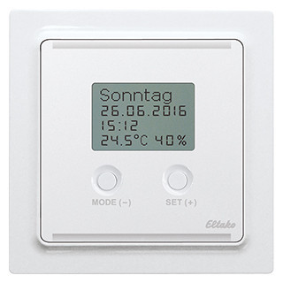 Eltako BUTH serie Bus-Uhren-thermo-hygrostat mit display anthrazit matt