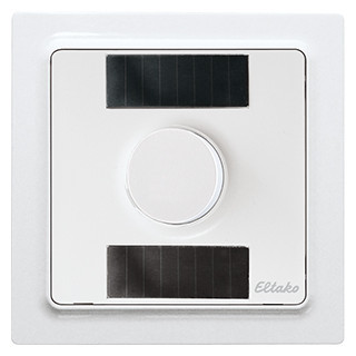 Eltako FTR55 serie Funk-Temperatur-regler mit handrad im E-design55, 2 solarzellen und ba