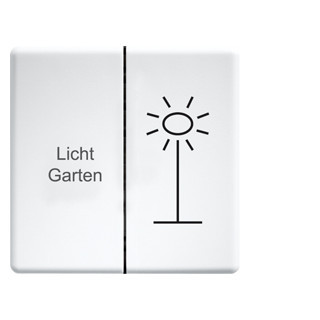 Eltako Funk 55-serie Doppelwippe Lasergraviert FÜR funktaster